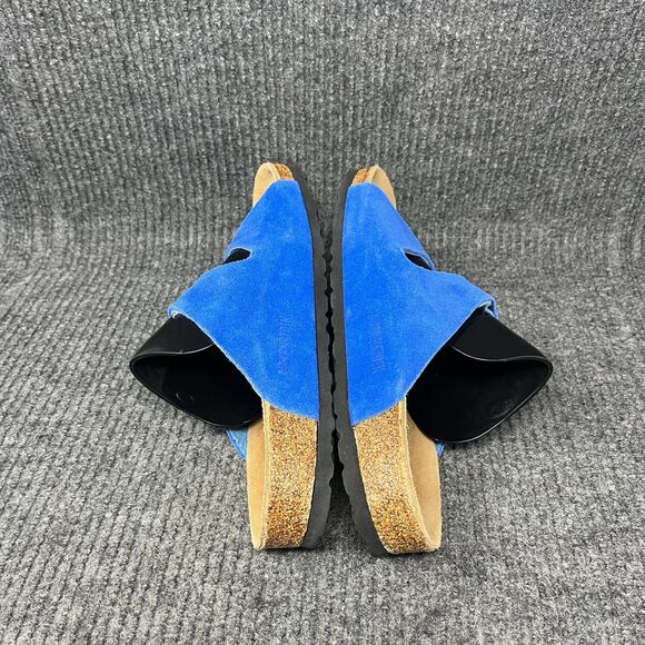Birkenstock Arizona Blue Suede Sandals Women’s Size 39 / US 8 - Picture 5 of 7